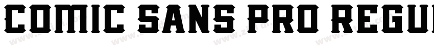 Comic Sans Pro Regul字体转换